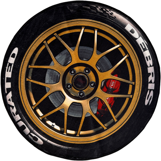 DÉBRIS CURATED — Subaru 22B BBS RG Rug — 100cm Round