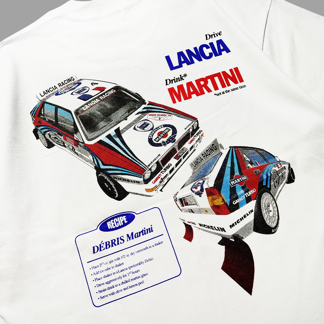 DÉBRIS APPAREL – Lancia Martini Box Tee | UNISEX Heavy Weight Cotton