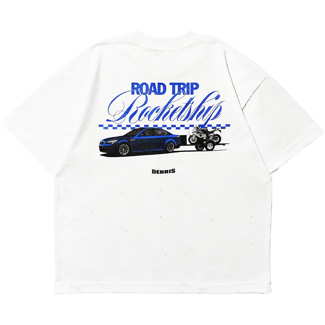 DÉBRIS APPAREL – BMW Road Trip Rocketship Box Tee
