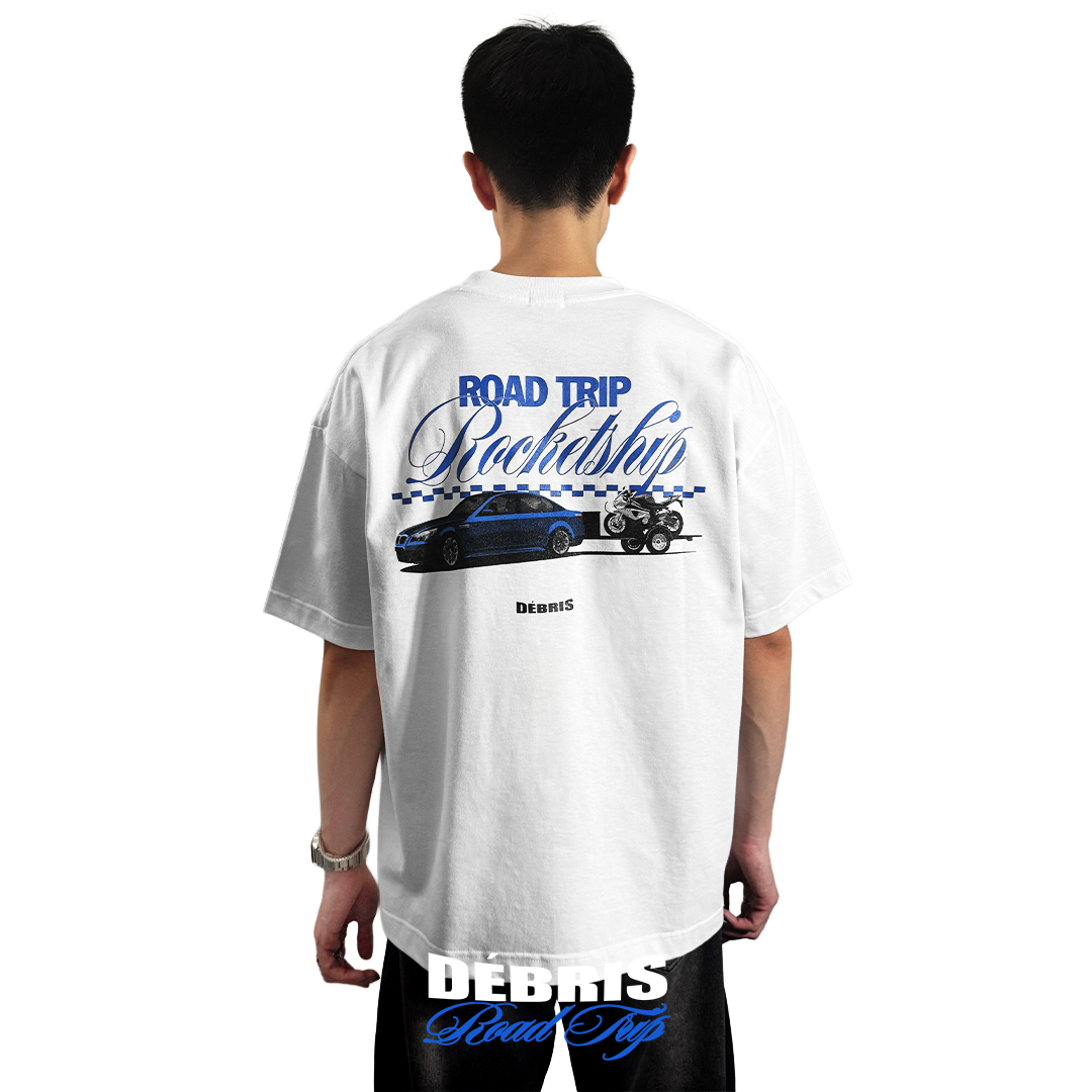 DÉBRIS APPAREL – BMW Road Trip Rocketship Box Tee