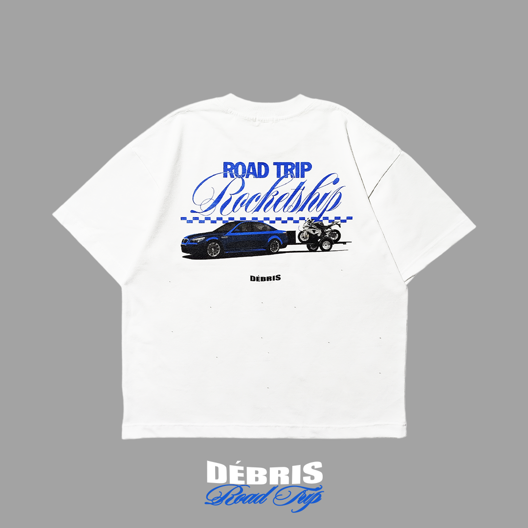 DÉBRIS APPAREL – BMW Road Trip Rocketship Box Tee