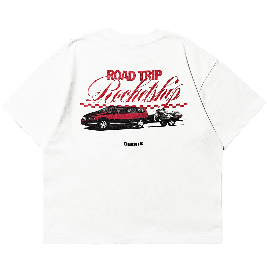 DÉBRIS APPAREL – Honda Road Trip Rocketship Box Tee