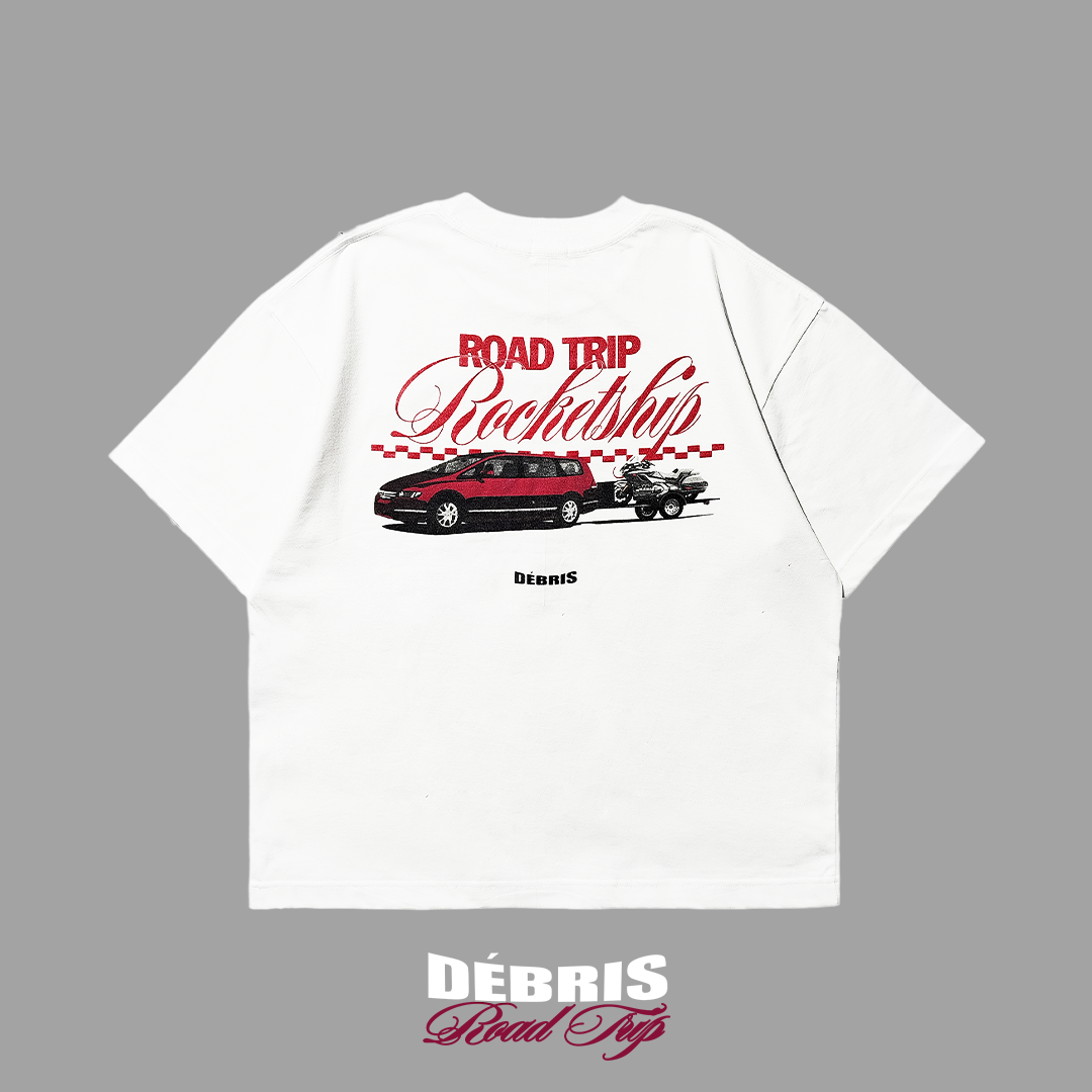 DÉBRIS APPAREL – Honda Road Trip Rocketship Box Tee