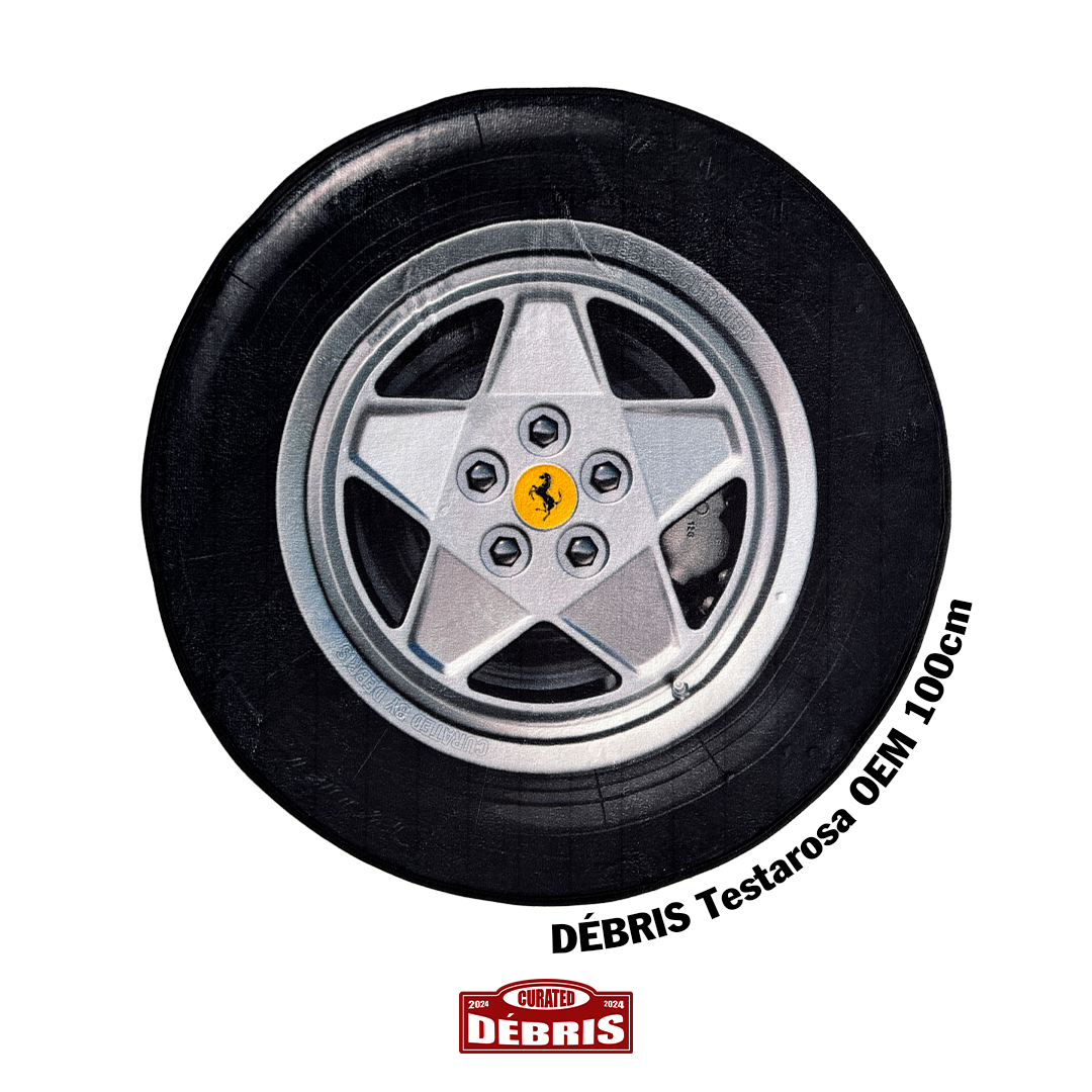 DÉBRIS CURATED — Testarossa OEM Wheel Rug — 100cm Round