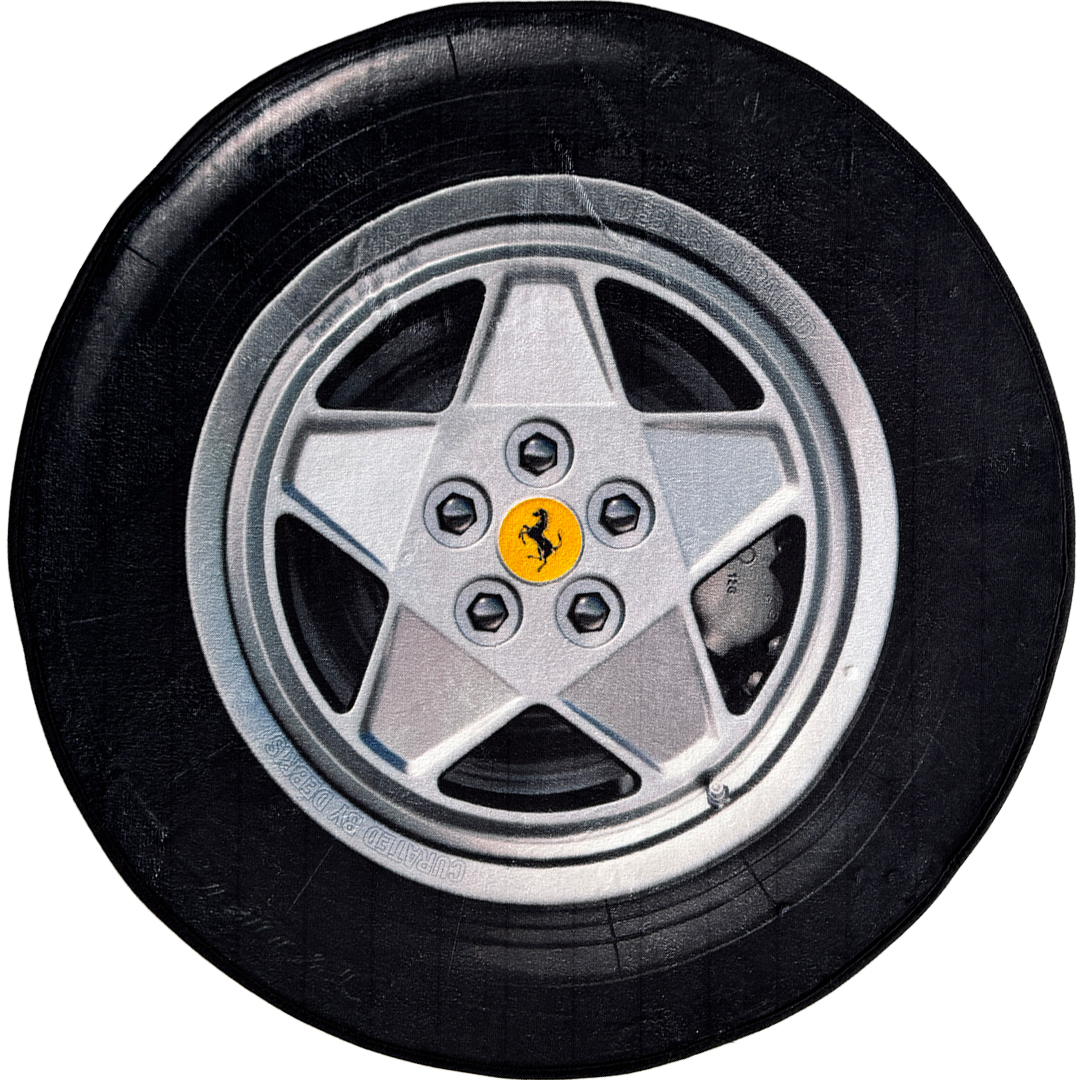 DÉBRIS CURATED — Testarossa OEM Wheel 100cm Round Rug