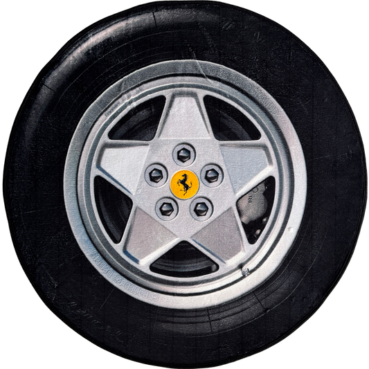 DÉBRIS CURATED — Testarossa OEM Wheel Rug — 100cm Round
