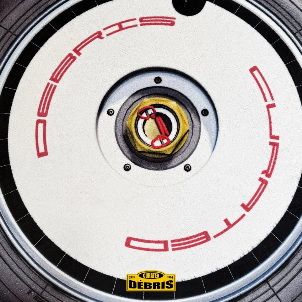 DÉBRIS CURATED — Porsche Turbofan 100cm Round Rug