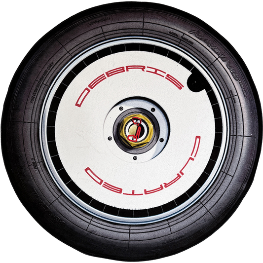DÉBRIS CURATED — Porsche Turbofan 100cm Round Rug